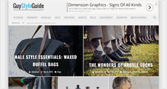 Desktop Screenshot of guystyleguide.com