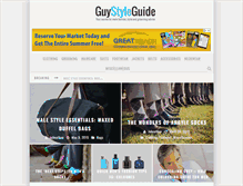 Tablet Screenshot of guystyleguide.com